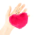 Llaveros Pompon Corazon Fucsia Bag X 12 Unidades - IKO Accesorios