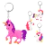 Llaveros Goma Unicornio Rosa Y Lila Bag X 12 Unidades en internet