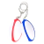 Llaveros Pelota Rugby Rojo y Azul Bag X 12 Unidades