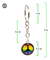 Llaveros Simbolo Paz Bag X 12 Unidades - comprar online