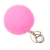 Llaveros Pompon 9Cm Rosa Bag X 12 Unidades