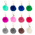 Llaveros Pompon 9Cm Blanco Bag X 12 Unidades - comprar online