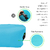 Puff Sillon Celeste Inflable Sofa Reposera Playa Pileta Relax x Unidad