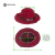 Sombrero Pana Ala Ondas Bordo Por Unidad - IKO Accesorios