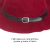 Sombrero Pana Ala Ondas Bordo Por Unidad - comprar online
