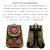 Mochila Chica Rosa Bordada Hindú - Diseño Floral Artesanal en internet