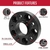 Kit Separador Espaciador de Rin euro atornillado 30 mm espaciador de ruedas 5x120 72,56 m CB con pernos negros M14 1,30 - AnnyVende