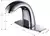 Grifo de lavabo de baño sin contacto MARCA CHARMINGWATER, grifo de sensor automático manos libres con placa de cubierta de orificio, cromado - tienda online