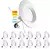 Luces empotrables LED de 5/6 pulgadas, 15W CCT seleccionable por color 2700 K | 3000 K | 3500 K | 4000 K | 5000 K, Energy Star (paquete de 12 unidades