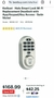 Teclado electrónico inteligente Kwikset 99380-001 Halo Wi-Fi cerrojo - níquel satinado