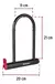Candado Traba Tipo U 20cm Moto Bicicleta Hermex 49620 - comprar online