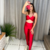 CONJUNTO TRILOBAL VERMELHO RUBRO