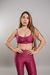 CONJUNTO CANELADO TOP ALÇA FINA BORDÔ