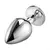 Plug Anal Aço Inox Médio Feminino Masculino Dilata Lubrifica - Loja virtual Pederneira