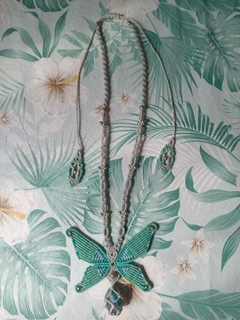 Collar MARIPOSA PIEDRA - Nudos del alma