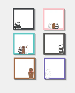 Notas Adhesivas Osos Escandalosos X 20 - comprar en línea
