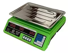 BASCULA DIGITAL 40 KG RECARGABLE (VERDE, AZUL Y BLANCA) - comprar online