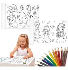 ROLLO DE DIBUJO PARA COLOREAR Y PEGAR EN LA PARED X 3 METROS - comprar online