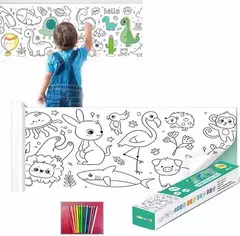 ROLLO DE DIBUJO PARA COLOREAR Y PEGAR EN LA PARED X 3 METROS en internet