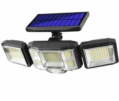 LAMPARA SOLAR 3 CABEZAS 192 LED + CONTROL - comprar online