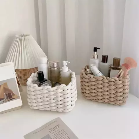 Cesta Artesanal de Algodão