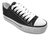 Zapatillas Lona Plataforma Dama Botita Mujer Zapa Negra 205 - comprar online