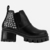 Borcego Plataforma Zapato Tachas Cierre Groove Mujer Dama