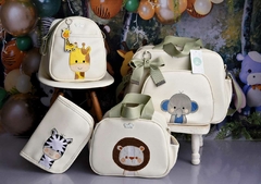 KIT BOLSA MATERNIDADE SAFÁRI LUXO (4 PEÇAS) - comprar online