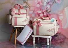 KIT BOLSA DE MATERNIDADE GOLD - TEMA: JARDIM ENCANTADO (3 PEÇAS)