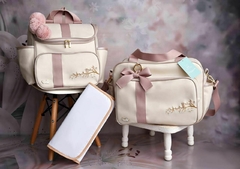 KIT BOLSA DE MATERNIDADE GOLD - TEMA: JARDIM ENCANTADO (3 PEÇAS) - loja online