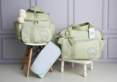 KIT BOLSA DE MATERNIDADE GOLD - TEMA: LEÃO (3 PEÇAS)