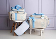 KIT BOLSA DE MATERNIDADE GOLD - TEMA: LEÃO (3 PEÇAS) - loja online