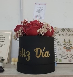 Bouquete Flores Velas en Caja Redonda en internet