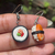 Brinco de sushi super fofo