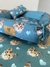 Kit Cama Gato Azul