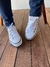 Tênis All Star corino branco/preto - loja online