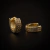 Brinco Masculino Luxo com Zircônia - Ouro18K 9mm
