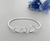 Bracelete Infinito/Coração 6,5cm