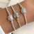 Pulseira para Berloques Coração Cravejado