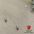 Pulseira Infantil Elo Português 2 Morangos