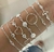Pulseira 3 Corações Vazados e 4 Zircônias Coração - comprar online