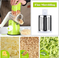 ¡Mandolina Rallador Manual de Verduras con 3 Cuchillas para Cortes Precisos! en internet