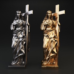 Estatuilla Jesus Con la Cruz