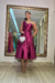 Vestido Midi Luci Fúcsia