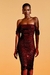 Vestido Nala Midi Marsala na internet