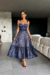 Vestido Midi Naisa Azul Marinho