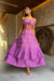 Vestido Nicole Midi Roxo