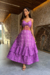Vestido Nicole Midi Roxo na internet