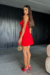 Vestido Midi Muse Vermelho na internet