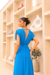 Vestido Jouline Azul Royal na internet